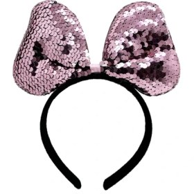 Resim Alvo Store Renk Değiştiren Pullu Fiyonk Parti Tacı Pembe Gümüş 