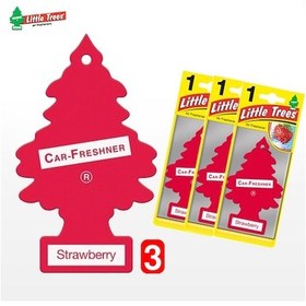 Resim Oto Koku Little Trees Kağıt Koku Çilek Strawberry 3 Adet 