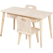 Resim Çam Çocuk Oyun Masası 