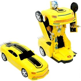 Resim Bumbelbee Dönüşebilen Oyuncak Robot Araba Bumblebee Pilli Çarp-Dö 