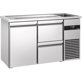 Resim Bira Tezgahı PREMIUM - 1550x700mm - 1 Kapı ve 2 Çekmeceli (Sağ) 