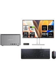 Resim Lenovo Thinkcentre Neo Ultra i9 14900 RTX 4060 16GB RAM 4TB SSD 27" FHD FreeDOS 12W1001XTRP524 Mini PC + Per4 USB 
