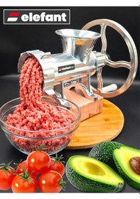 Resim Tb-4 Elefant Manuel Et Kıyma Makinesi Aluminium Döküm 