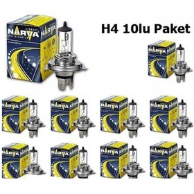 Resim 12V H4 55W Halojen Ampul 10 Adet Narva Germany 
