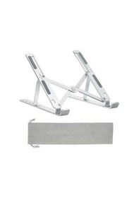 Resim Prestigegoods Katlanabilir 6 Seviyeli Laptop Standı - Hafif Alüminyum, Taşınabilir, Isı Dağıtıcı 