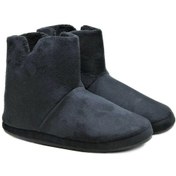 Resim Redplay Gri Erkek Ev Ayakkabısı Ev Pandufu Ev Botu Siyah 