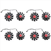 Resim Dadata Xfx 8pcs 95MM FDC10U12S9-C CF1010U12S Xfx Amd Radeon Rx 580 590 RX580 RX590 Görüntü Kartı Soğutma Fanı (Yurt Dışından) 