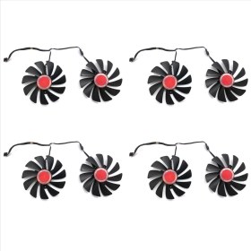 Resim Dadata Xfx 8pcs 95MM FDC10U12S9-C CF1010U12S Xfx Amd Radeon Rx 580 590 RX580 RX590 Görüntü Kartı Soğutma Fanı (Yurt Dışından) 