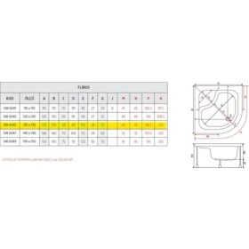 Resim Flıbos Oval Küvet 130*130 