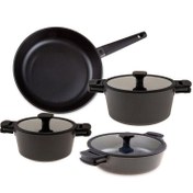 Resim Jumbo Black Cook 7 Parça Döküm Tencere Seti 