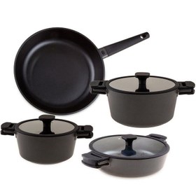 Resim Jumbo Black Cook 7 Parça Döküm Tencere Seti 