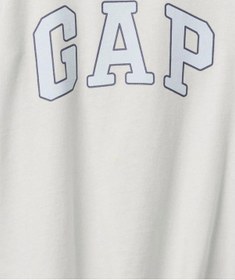 Resim Kız Bebek Gap Logo Grafikli T-shirt Gri-5999 Gri 