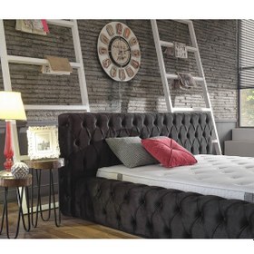 Resim Nivabaza Chester Baza Başlık Çift Ve Tek Kişilik Black Pearl Yatak Hariç 