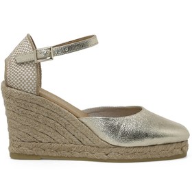 Resim Nine West Umessa 4fx Altın Kadın Dolgu Topuk Sandalet 