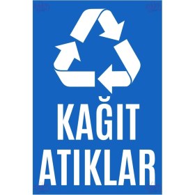 Resim Hayg Equipment Renk Kodlu Geri Dönüşüm Tabela Seti – Evsel, Plastik, Cam, Metal ve Kağıt Atık Levhaları 