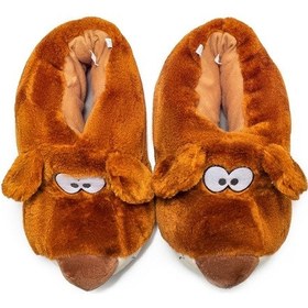 Resim Twıgy Tw Fıbert Kahve Kadın Hayvanlı Panduf 36/41 Kahve Rengi 