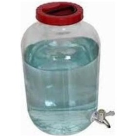 Resim Cam Sebil, Damacana, Şerbetlik, Yağdanlık Musluklu 5 Lt. 