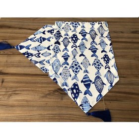 Resim Balık Desenli Runner Çok Renkli 