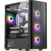 Resim Segotep Axe 5 650W Atx Gaming Oyuncu Kasa Siyah 