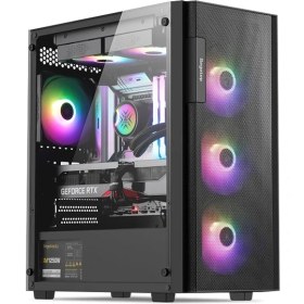 Resim Segotep Axe 5 650W Atx Gaming Oyuncu Kasa Siyah 