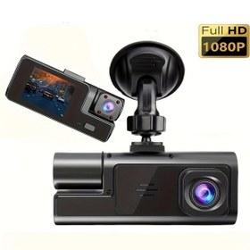 Resim Dashanshop Çift Kameralı Araç Kamerası 1080p Ön 480p Arka Geniş Açı Gece Görüşü Dijital Ayna 
