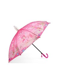Resim Pvc Kılıflı Kız Çocuk Şemsiyesi, Otomatik Mekanizma 