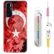 Resim Vivo Y70 Kilif Rasta Boyun Askili Sanli Türk Bayragi 3 1395 553183131 