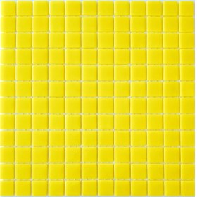 Resim MozaiKristaL Mutfak, Banyo, Havuz ve Tüm Yüzeyleri İçin Cam Mozaik. Cam Ölçüsü: 5 Mm. File Ölçüsü: 31.5X31.5 Cm. Renk: Civciv Sarısı (1 Koli=10 File Karo=1m2 Fiyatıdır) 