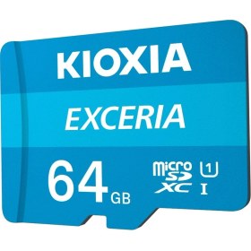 Resim Kioxia 64GB Exceria Micro SDXC UHS-1 C10 100MB/sn Hafıza Kartı (LMEX1L064GG2) 