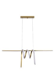 Resim Modavize Martinez Modern Tasarım Yatak Odası - Salon - Mutfak Yemek Masası Renk Beyaz Ledli 2 Li Avize 