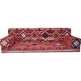 Resim Erbasonline Mtk412-402 Şark Köşesi Bordo Halı Ds. Dörtlü Minder Tk. 160Lık 