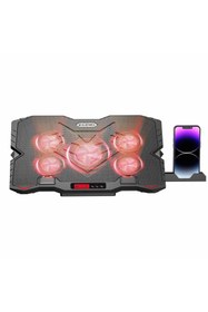 Resim Delixa Blueforce Sx-25 Faster 9-15,6" 5 Fanlı Notebook Soğutucu Stand Telefon Standlı Siyah 