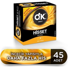 Resim Okey Hisset Prezervatif 45'li 