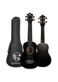 Resim Fourtune Loki Sp-21bk Soprano Siyah Ukulele Seti Başlangıç Seviye Siyah 
