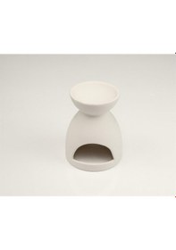 Resim Buhurdanlık Kalp | Seramik Bisküvi Boyanabilir Obje (Ham Ürün) 