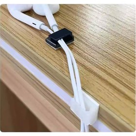 Resim Nc-1316 Kablo Sabitleme Kelepçesi Klipsi - Yapışkanlı Duvar Kablo Tutucu 16x13x6mm - Siyah - 50 Adet 