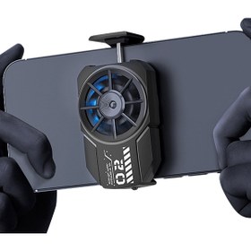 Resim Kamardey 300 Mah Bataryalı Telefon Soğutma Fanı Hava Soğutmalı Radyatör Soğutucu Ios Android Pubg Gaming 