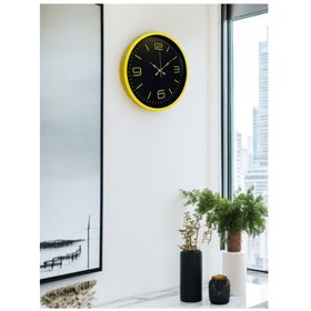 Resim Büro Ev Ofis Duvar Saati İçin 36cm Sarı Tarz Mekanizma Diğer 