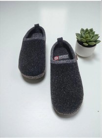 Resim Unısex Kaymaz Taban Keçe Rahat Yumuşak Taban Ev Terlik Siyah 