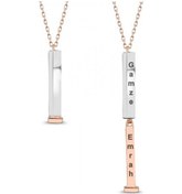 Resim Gümüş Nested Kolye Isme Özel Isimli Kolye Wsn171 (296622678) 