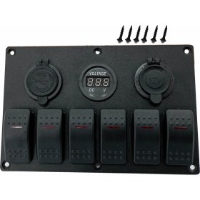 Resim Tekne Karavan Switch Panel - Bfy 6 Lı Switch Paneli 