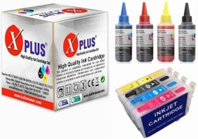 Resim Photo Print Stylus DX4450 T0711 T0712 T0713 T0714 4 Renk Muadil Kartuş Seti 500 sayfa 