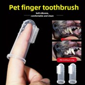 Resim Pet Finger Diş Fırçası ve Diş Macunu Kiti - Kediler ve Küçük Köpekler İçin Yumuşak Silikon Fırça, Hassas Temizlik İçin, Pil Gerektirmez, Evcil Hayvanlar İçin Diş Bakımı 