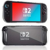 Resim Gaojunshop01 Nintendo Switch 2 Uyumlu Violet Sanyetral Hafif Şok Emici Şeffaf Kılıf 