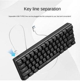 Resim Rgb %60 Küçültülmüş Mekanik Rgb Klavye 