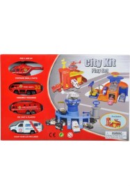 Resim Sunman Maxx Wheels 4 Araçlı Mini Garaj Seti 