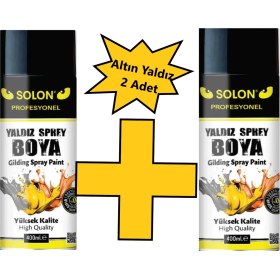 Resim Solon 2 Adet Altın Yaldız Sprey Boya 400 ml 
