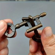 Resim Zinc Alaşım Metal Bulmaca Küpü - 3D Dönen Kilitleme Bulmacası, 6 Yan, Pil Gerektirmez, Beyin Oyunları ve El-Göz Koordinasyonu için Dayanıklı Metal Yapı, Bulmaca Oyuncak, Şık Metalik Kaplama, İncelikli Tasarım 