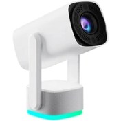 Resim HALL BREATHE Yüksek çözünürlüklü taşınabilir akıllı projeksiyon cihazı, uzun pil ömrü, beyaz renk 