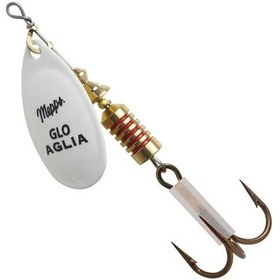 Resim Mepps Aglia Phospho Fosfor Beyaz No:3 7g Döner Olta Kaşığı 